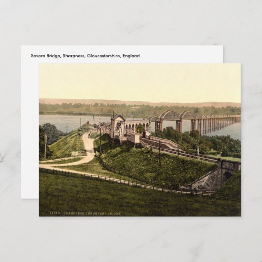 Severn Bridge、Sharpness、Gloucestershire、England ポストカード (正面/裏面)