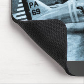 Seversky P-35のヴィンテージWWIIの戦闘機 マウスパッド (コーナー)