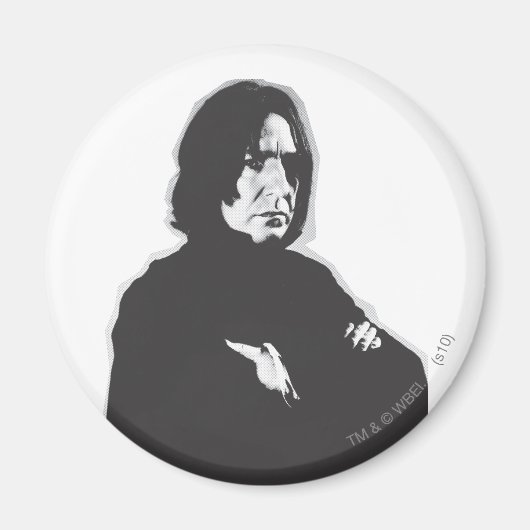 Severus Snape Arms Crossed B-W マグネット (正面)
