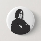 Severus Snape Arms Crossed B-W 缶バッジ (正面)