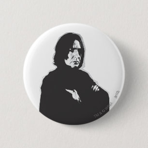 Severus Snape Arms Crossed B-W 缶バッジ