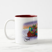 Sevigny_CuteのクリスマスMug_Full ツートーンマグカップ (左)