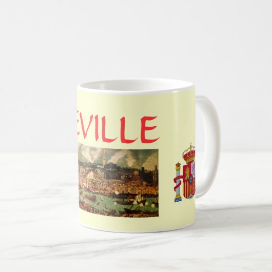 Sevilla*のクラシカルな絵画のマグ コーヒーマグカップ (正面右)