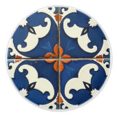 Sevilla Bloom Azulejo セラミックノブ (正面)