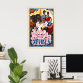 Sevilla Seville Spain Espania Iberia Vintage ポスター (ホームオフィス)