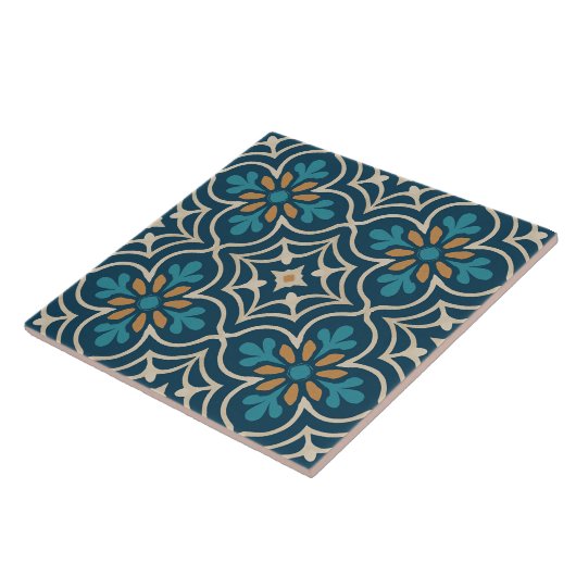 Seville Bloom – Moorish Floral Tile Pattern タイル (側面)