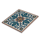 Seville Garden – Andalusian Floral Tile Art タイル (側面)