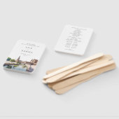 Seville Spain Watercolor Wedding Program ハンドファン (組立なし)