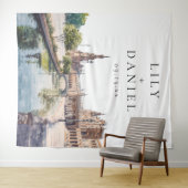 Seville Spain Wedding Photo Backdrop タペストリー (インサイチュ(横))