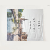 Seville Spain Wedding Photo Backdrop タペストリー (正面(横))