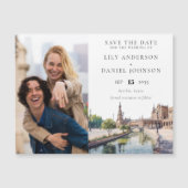 Seville Wedding Photo Save The Date マグネット招待状 (正面)