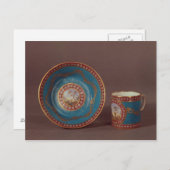 Sevres bleu celesteコーヒーカップとソーサー, c.1780 ポストカード (正面/裏面)