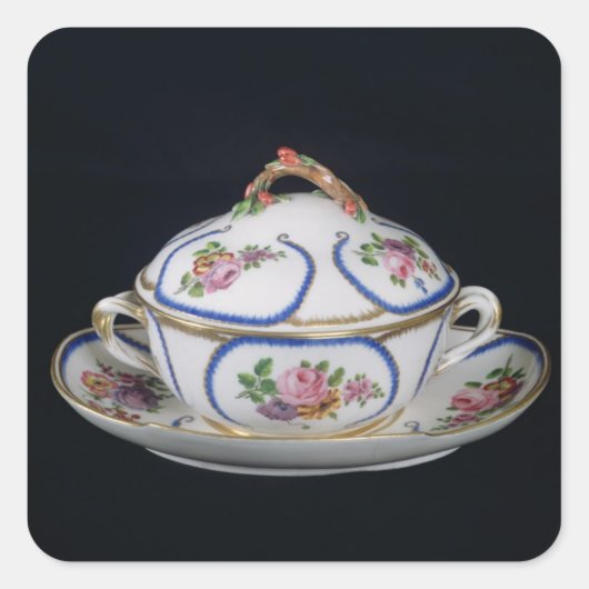 Sevres bowl andプレート, 1764 スクエアシール (正面)
