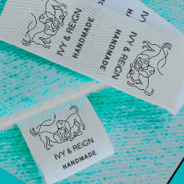 Sew on Labelsによるオーダーメイドペットアイコン グログランリボン