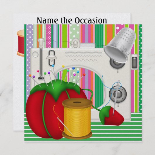 Sew So招待状- SRF 招待状 (正面/裏面)