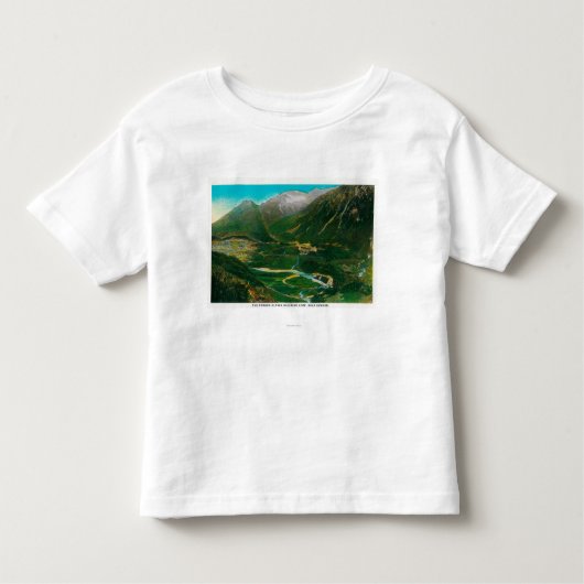 Sewardのアラスカ区域の有名な鉄道ループ トドラーTシャツ (正面)