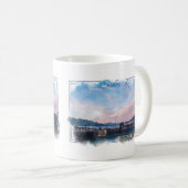 Sewardアラスカの水彩画のコーヒー・マグ コーヒーマグカップ (正面右)