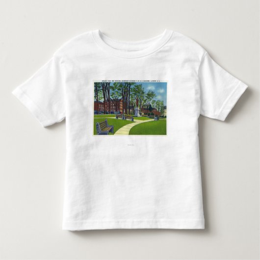 Seward公園YMCAの記念記念碑の眺め トドラーTシャツ (正面)