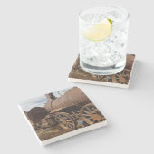 Seward半島、アラスカのどこもへの列車 ストーンコースター (横)