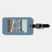 Seward、アラスカ-はえの漁師 ラゲッジタグ (正面横)