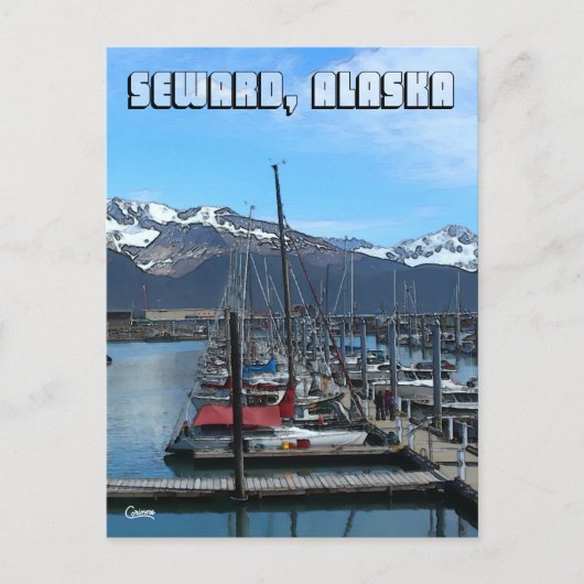 Seward Boat Harbor 1 – はがき (正面)