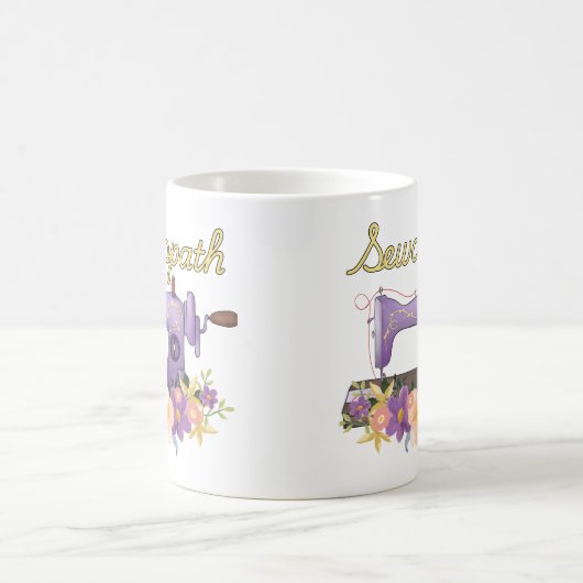 Sewciopath(ソシオパス)ヴィンテージ裁縫機 コーヒーマグカップ (中央)