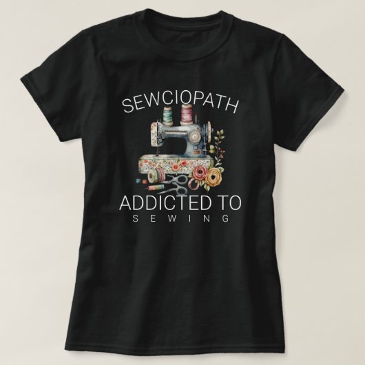 Sewciopath ― 縫製中毒 tシャツ (デザイン正面)