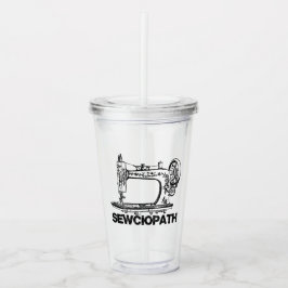 Sewciopath Antique Sewing Machine Fun アクリルタンブラー