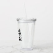 Sewciopath Antique Sewing Machine Fun アクリルタンブラー (左)