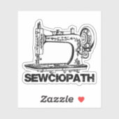 Sewciopath Antique Sewing Machine Fun シール (シート)
