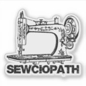 Sewciopath Antique Sewing Machine Fun シール (正面)