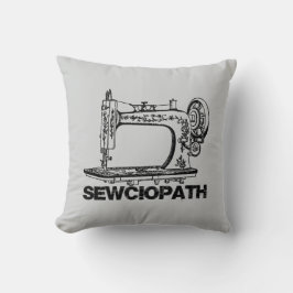 Sewciopath Sewing Keeps Me Mended Fun クッション