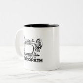 Sewciopath Sewing Keeps Me Mended Fun ツートーンマグカップ (正面左)