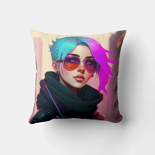 Sewer Emo Punk Lady クッション (裏面)