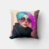 Sewer Emo Punk Lady クッション (正面)