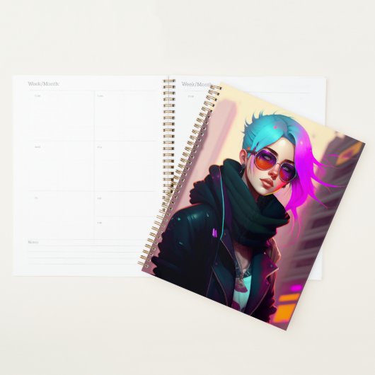Sewer Emo Punk Lady プランナー手帳 (ディスプレー)