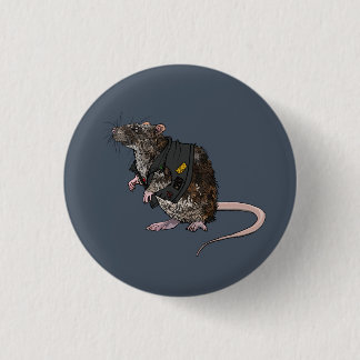 Sewer Punk Rat 缶バッジ