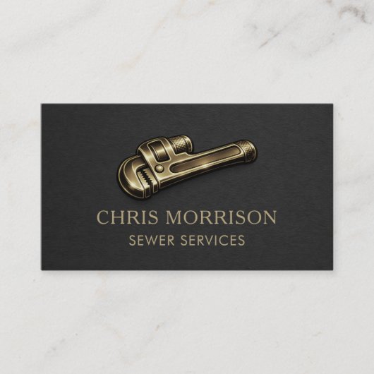 Sewer Services Wrench Professional 名刺 (正面)