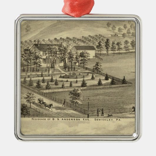 Sewickleyペンシルバニア メタルオーナメント (正面)
