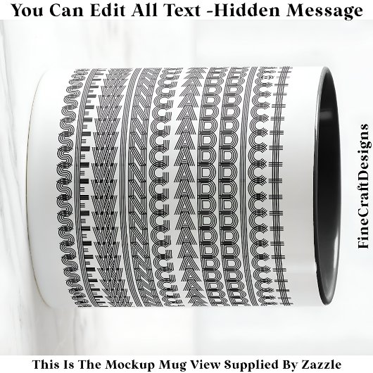 Sewing Addict Hidden Message Funny Novelty 111B マグカップ