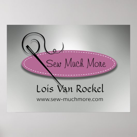 "Sewing Diva" - Seamstress, Dressmaker, Designer ポスター (正面)