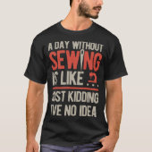 Sewing Funny retro Tシャツ (正面)
