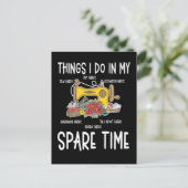 Sewing Humor Funny Quilting Quote ポストカード (スタンド正面)