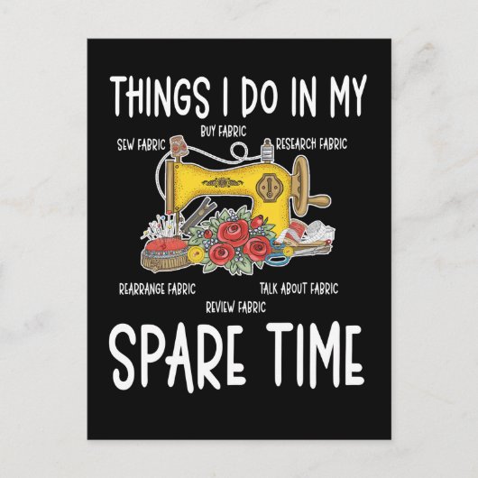 Sewing Humor Funny Quilting Quote ポストカード (正面)