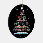 Sewing Machines Christmas Tree Funny Sewing セラミックオーナメント (右)