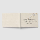 Sewing Needle And Stitches for Memorial Service ゲストブック (全面)