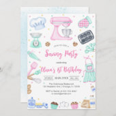 Sewing Party Birthday Invitation 招待状 (正面/裏面)
