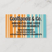 Sewing quilter quilter seamstress thread spools 名刺 (裏面)