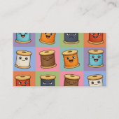 Sewing quilter quilter seamstress thread spools 名刺 (正面)