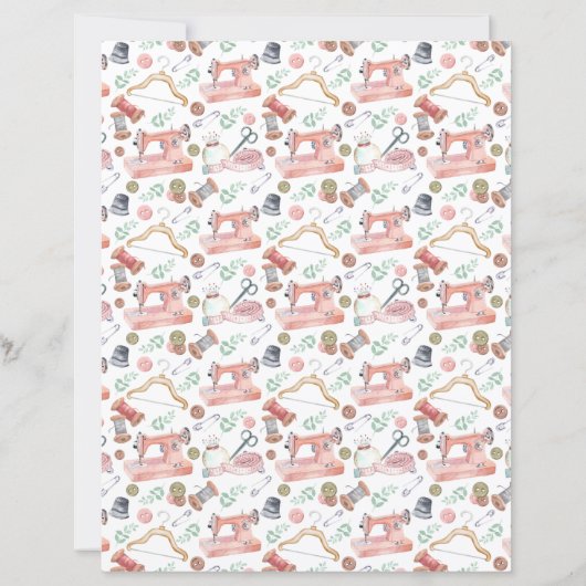 Sewing Scrapbook Paper (裏面)